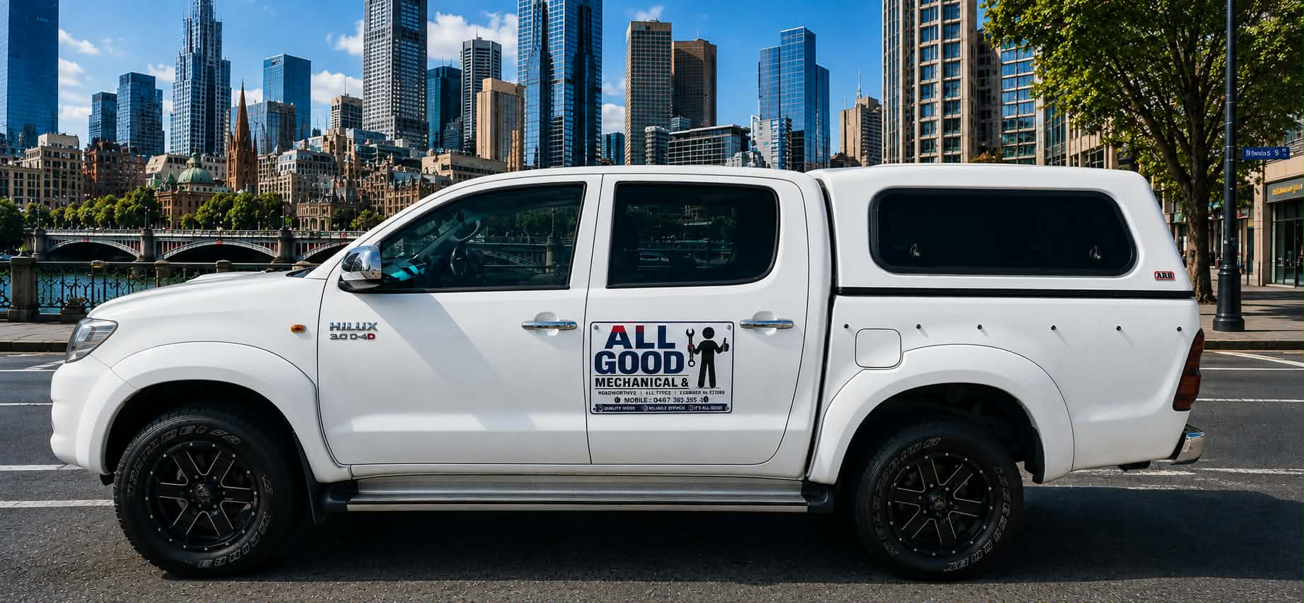 All Good Mechanical & Roadworthy's mobile service ute