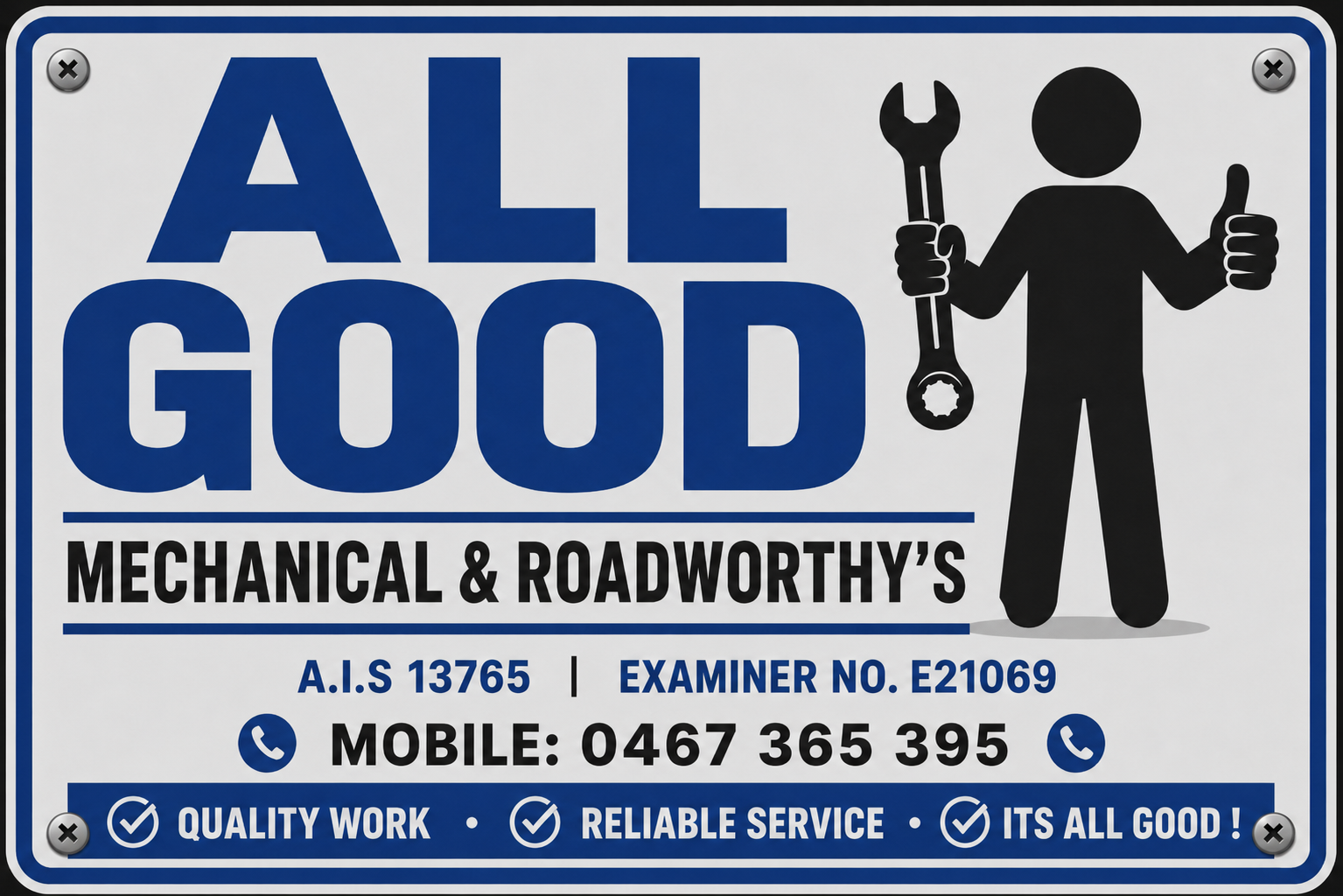 All Good Mechanical & Roadworthy's